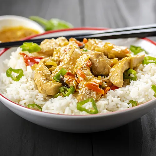 Hähnchen mit Asia-Gemüse