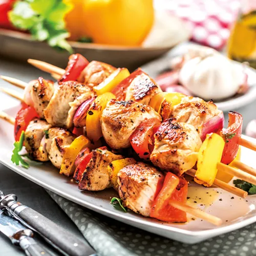 Paprika Putenspieße