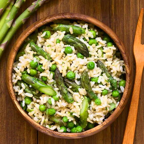 Erbsen Risotto