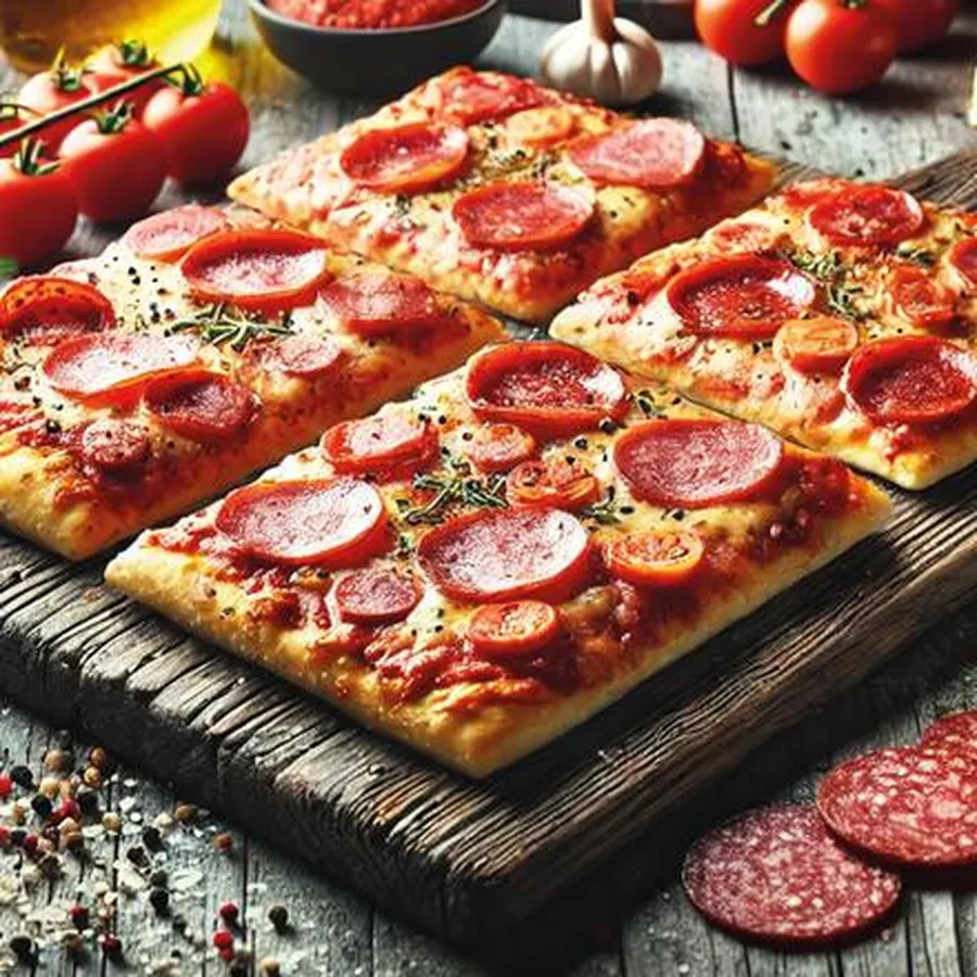 Pizzaschnitte Salami