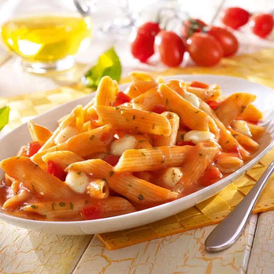 Penne-Tomate-Mozzarella